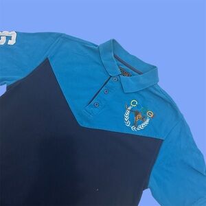 Coogi Blue Polo Shirt for Men Size M